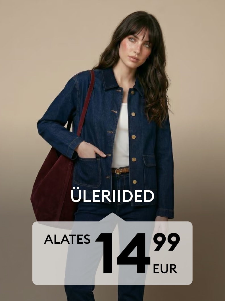 Naiste üleriiete reklaam, teksajakid ja mantlid alates 14,99 eurost