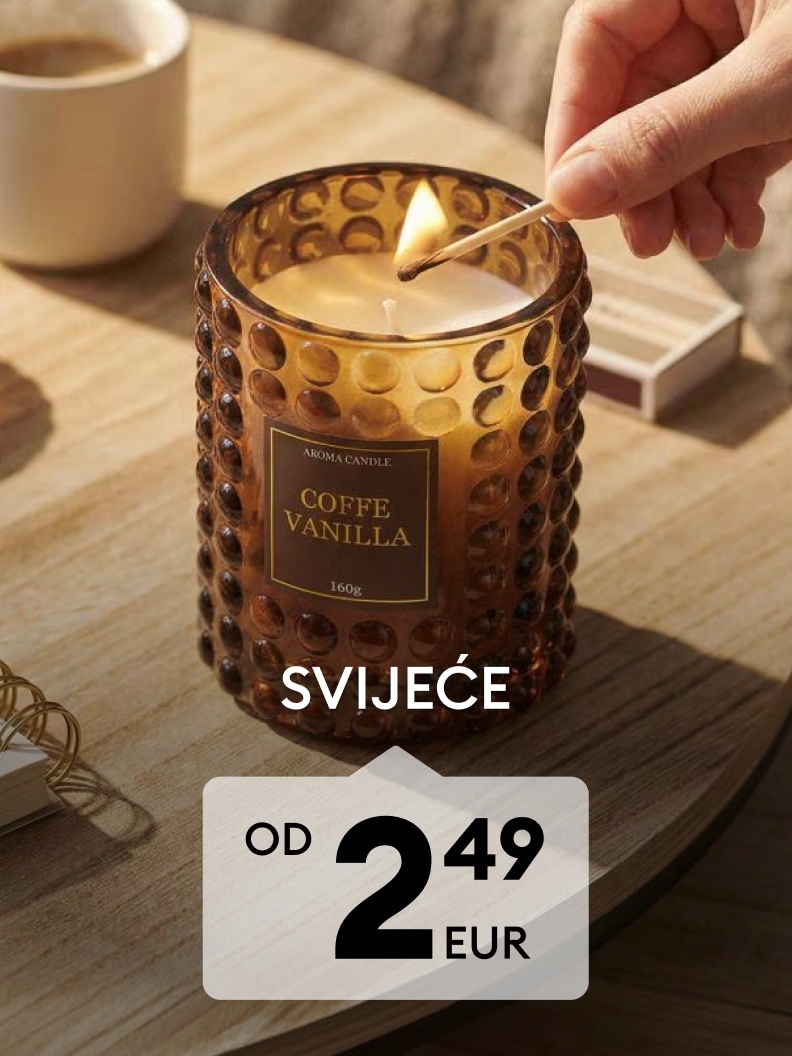 Mirisna svijeća za dom uz promotivnu cijenu od 2,49 EUR