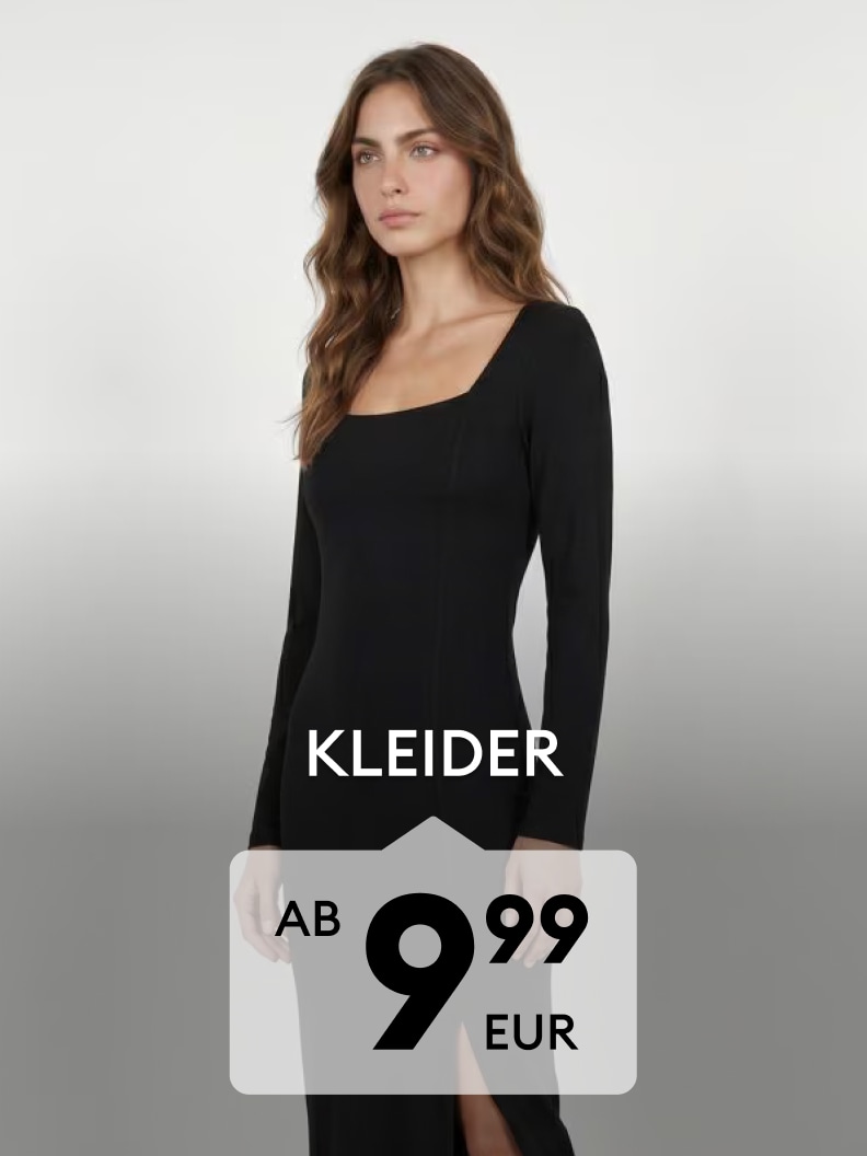 Damenkleider ab 9,99 EUR im figurbetonten Langarm-Design mit elegantem Schnitt