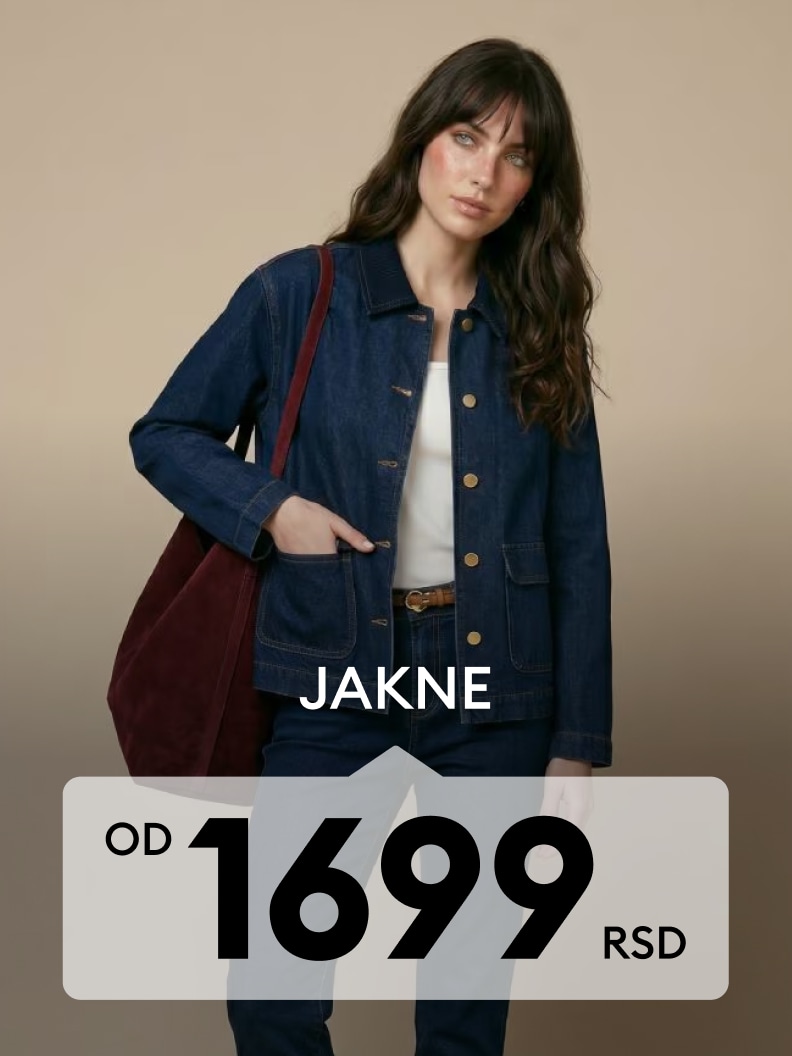 Ženska teksas jakna za svakodnevne kombinacije po ceni od 1699 RSD