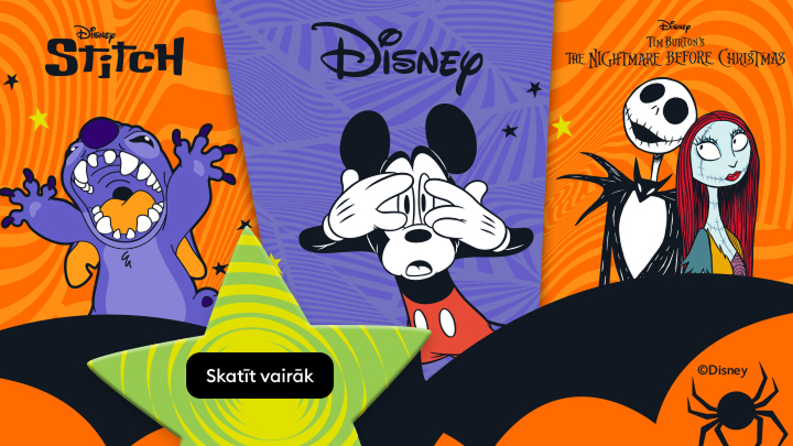 Disney piedāvā populāras animācijas filmas: 