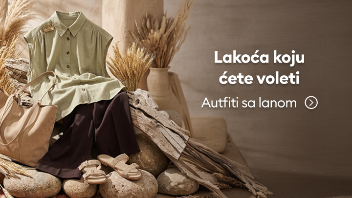 Promocija lětnych outfitow z lenom, kotrež wobkruća pohodnosć a přirodnu lehkosć za kóždy dźeń.