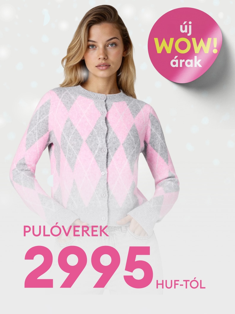 Új akciós árakon elérhető női pulóverek, már 2995 forinttól. Kényelmes, stílusos és praktikus választás hétköznapi viseletre. Puha anyagból készült, gombokkal ellátva. Tökéletes téli öltözet, amely divatos megjelenést biztosít. Ne hagyja ki az ajánlatot!