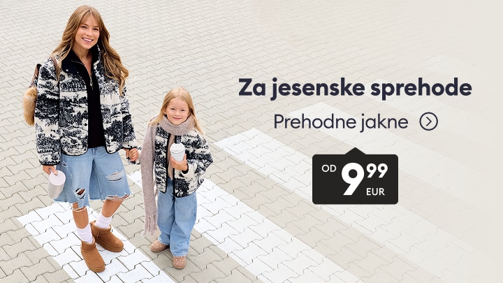 Prehodne jakne za ženske in deklice za jesenske sprehode po ugodni ceni.