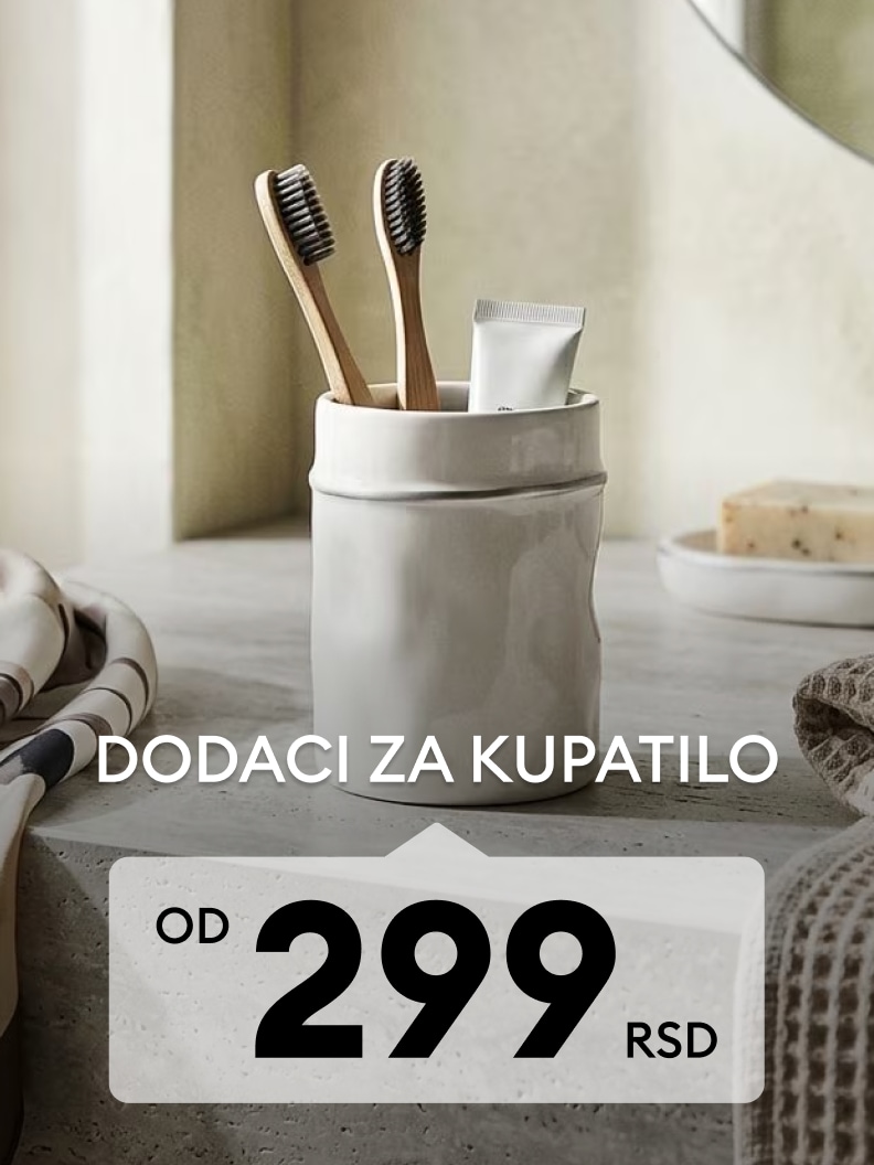 Dodaci za kupatilo za organizaciju i svakodnevnu higijenu po ceni od 299 RSD