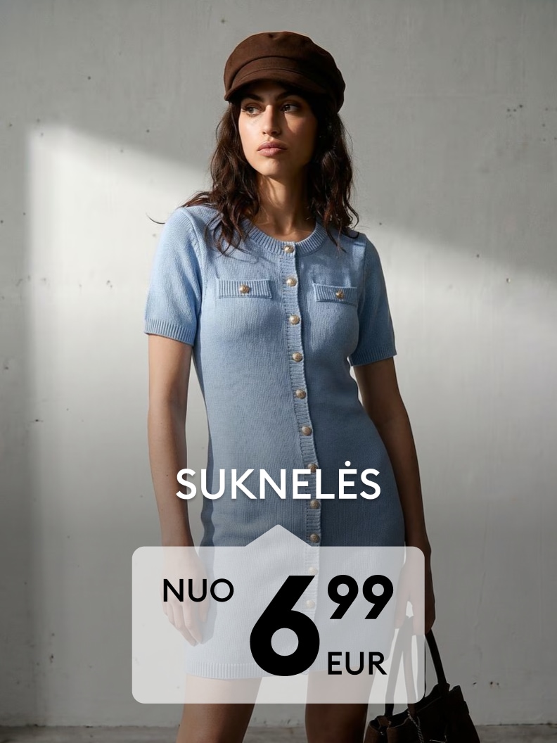 Moteriška megzta suknelė kasdieniam stiliui už patrauklią kainą nuo 6,99 EUR