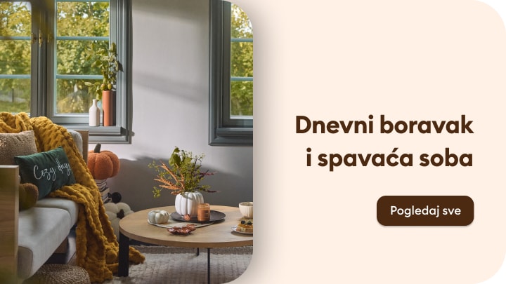 Inspiracija za uređenje dnevnog boravka i spavaće sobe uz udoban i topao kućni ambijent