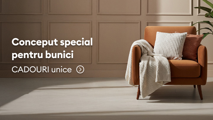 „Cadouri unice, concepute special pentru bunici. O propunere perfectă pentru a aduce zâmbete și bucurie celor dragi. Descoperă idei inspiraționale și produse alese cu grijă pentru a surprinde bunicii într-un mod deosebit.”