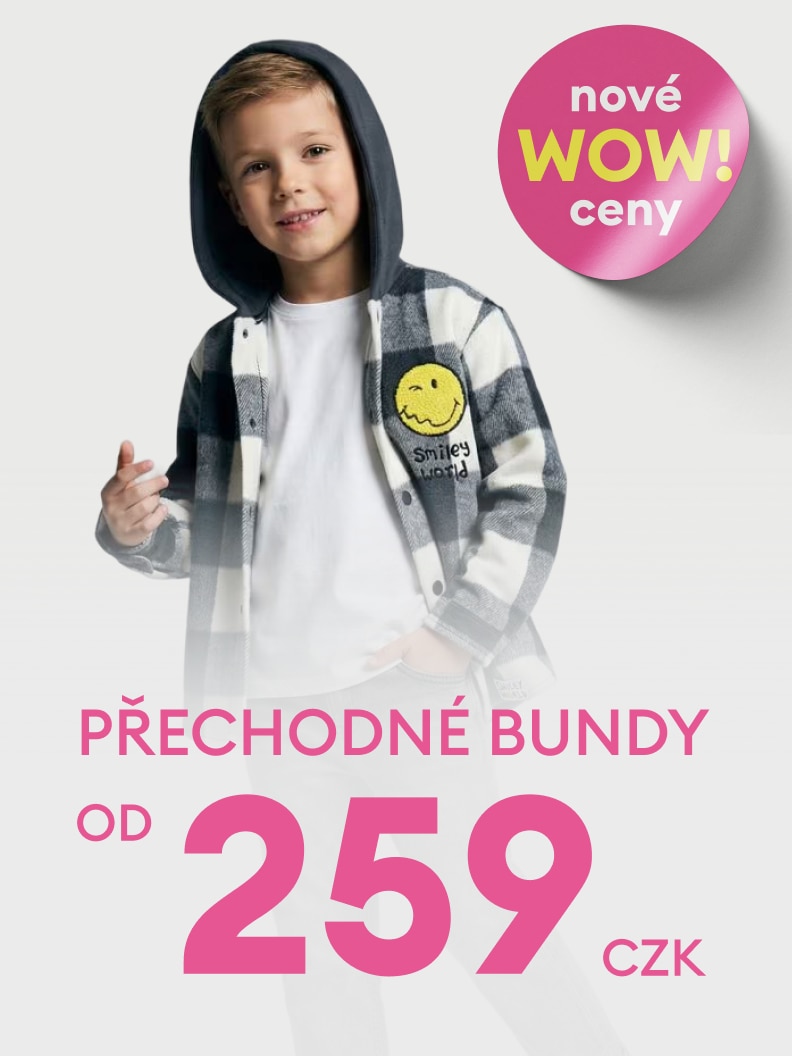 Propagace přechodných bund pro děti za zvýhodněnou cenu od 259 Kč.