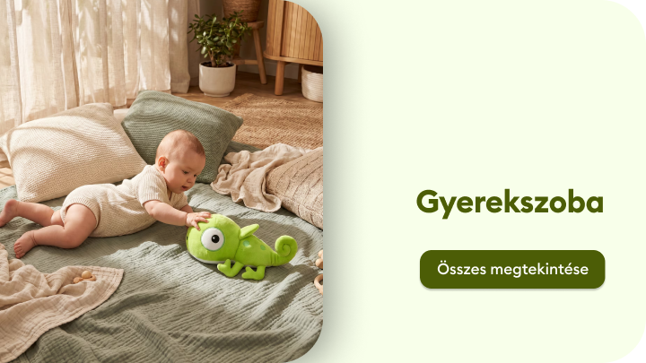 Inspiráció a gyerekszoba berendezéséhez, bababarát és kényelmes környezet bemutatása játékhoz és pihenéshez.