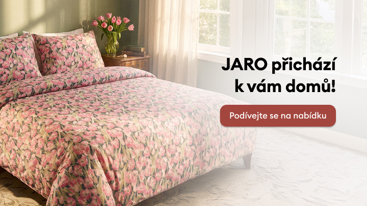 Jarní kolekce ložního prádla s květinovými motivy promění vaši ložnici v oázu svěžesti a pohody. Objevte nabídku a přineste si jaro domů díky elegantním a stylovým doplňkům pro váš interiér.