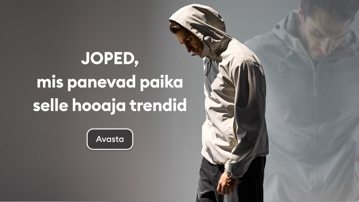 Meeste jopede kampaania, mis tutvustab hooaja trendikaid ülerõivaid ja suunab kollektsiooniga tutvuma