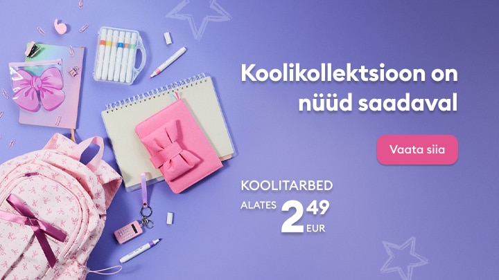 Laste kooliriiete kampaania poistele ja tüdrukutele soodsate hindadega alates 2,49 eurost