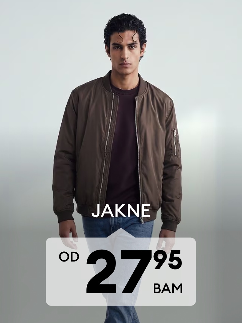 Muška jakna za prijelazno vrijeme dostupna po cijeni od 27,95 BAM.