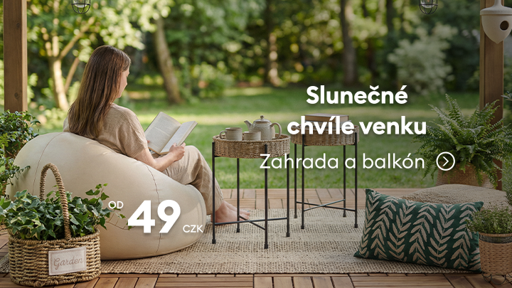 Inspirace k nákupu vybavení pro zahradu a balkon, podporující pohodový odpočinek venku a domácí relaxaci za dostupné ceny.