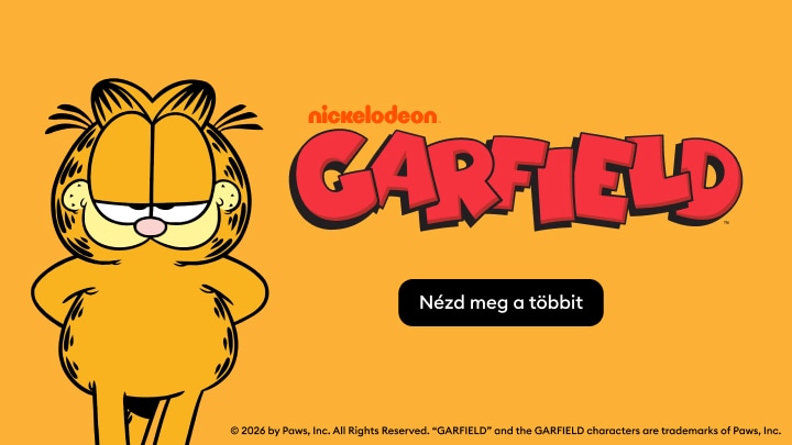 Garfield tematikájú termékek és kollekció megtekintésének népszerűsítése a Nickelodeon karakterével