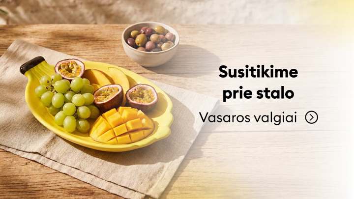 Kvietimas susitikti prie stalo ir atrasti vasaros patiekalų idėjas su šviežiais vaisiais, skatinant lengvą, sezoninę mitybą.
