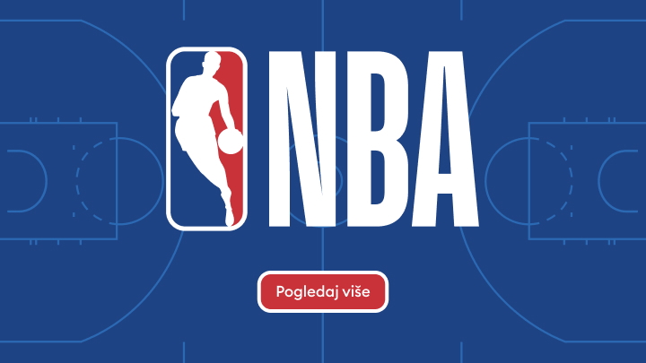 Promotivni baner koji usmjerava korisnika na NBA sadržaj i ponudu.