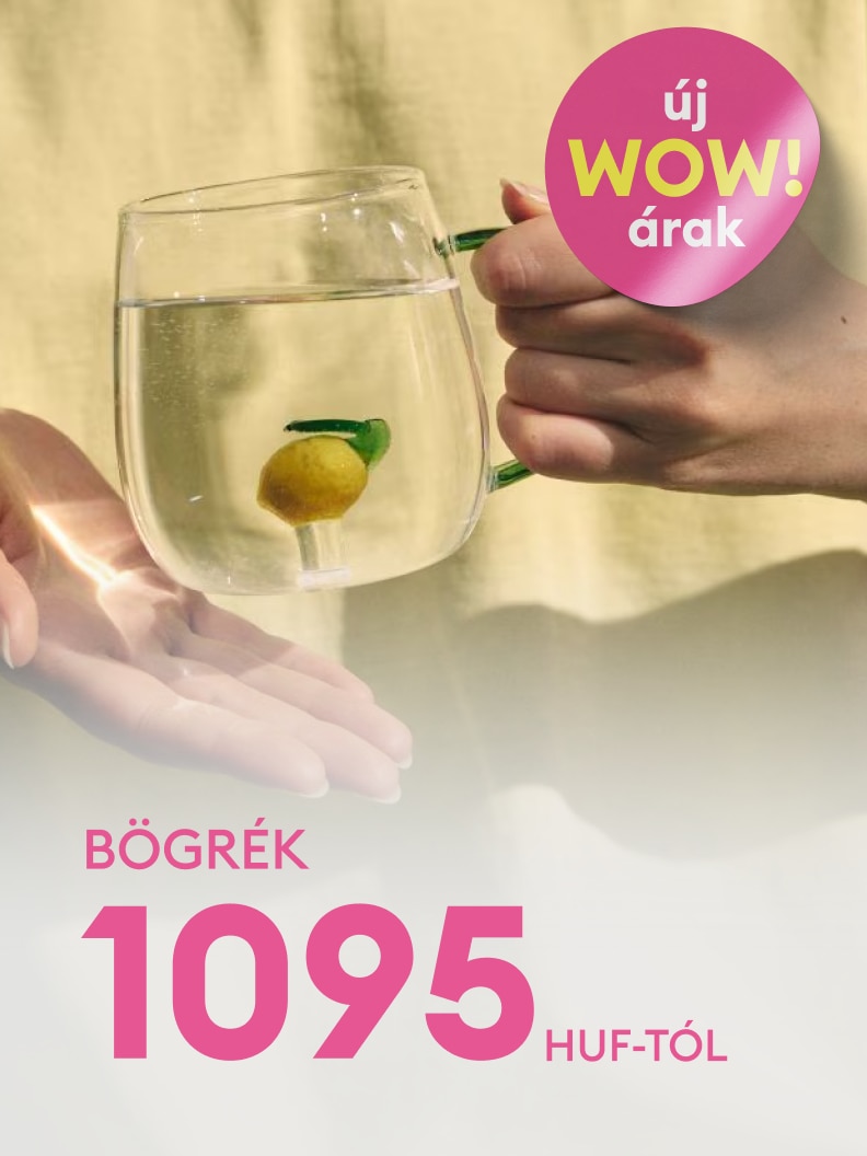 Bögrék promóciója új WOW árakon, már 1095 HUF-tól, kedvező ajánlat mindennapi használatra és ajándékozáshoz.