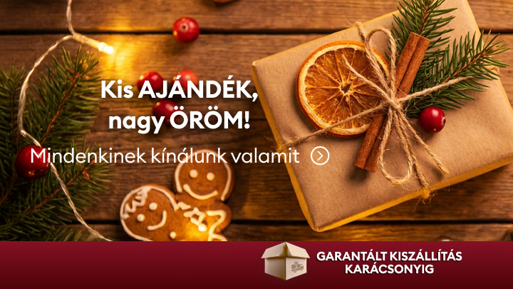 Karácsonyi ajándékötletek, amelyek örömet okoznak kicsiknek és nagyoknak. Garantált házhozszállítás karácsonyig – fedezd fel kínálatunkat, és találj mindenki számára valami különlegeset! Engedd, hogy az ünnep varázsa közelebb hozzon benneteket.