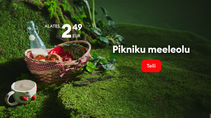 Piknikukorv ja alates 2,49 eurost tooted loovad õues einestamise meeleolu