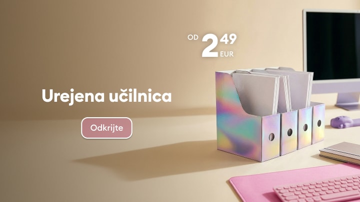 Pripomočki za urejeno učilnico in organizacijo dokumentov po ugodni ceni.