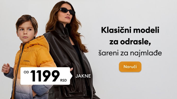 Promocija jakni za odrasle i decu uz istaknute klasične i šarene modele po pristupačnoj ceni