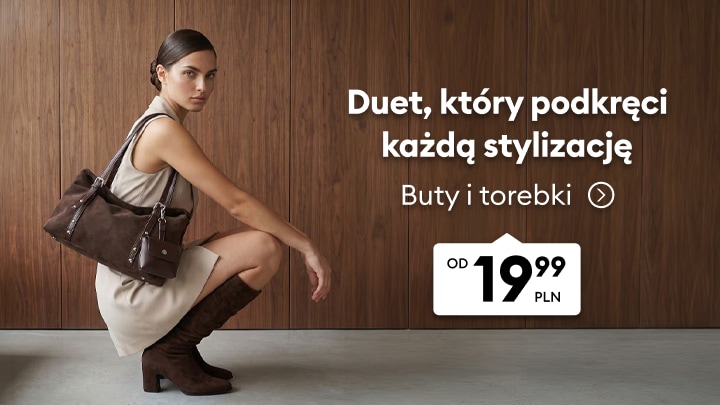 Promocja na buty i torebki damskie w modnych stylizacjach, dostępne od 19,99 PLN