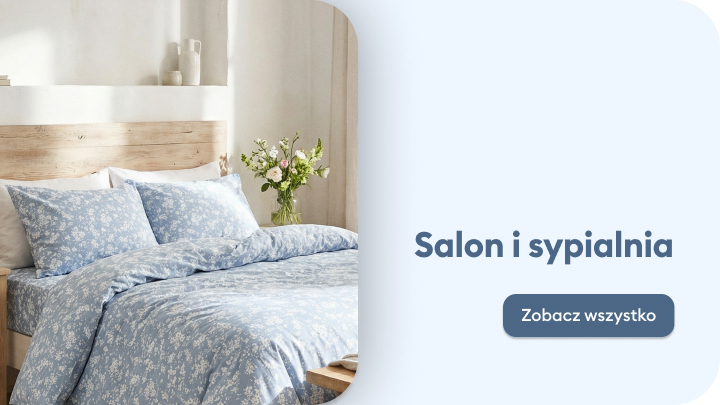 Promocja kolekcji do salonu i sypialni, prezentująca komfortowe tekstylia domowe i inspirację do aranżacji, zachęcająca do zapoznania się z ofertą.