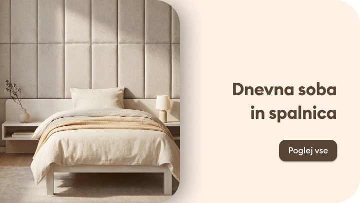 Navdih za opremo dnevne sobe in spalnice z udobnim modernim pohištvom in dekorjem za dom