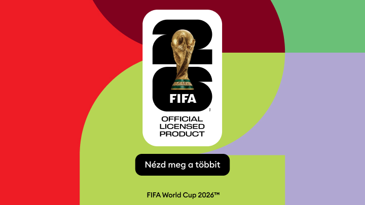 Hivatalosan licencelt FIFA World Cup 2026 termékek jelölése, amely további kapcsolódó termékek megtekintésére ösztönöz.