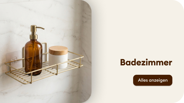 Kategorie Badezimmer: Inspiration für Badaccessoires und Aufbewahrung zur Organisation und Pflege im Bad.