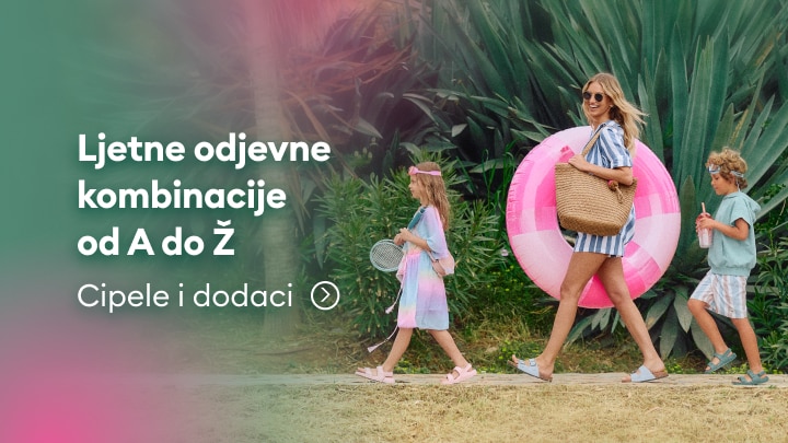 Ljetne odjevne kombinacije za cijelu porodicu uz cipele i modne dodatke za odmor i slobodno vrijeme