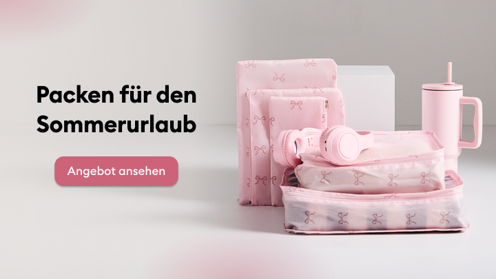 Inspiration und Angebot für das Packen für den Sommerurlaub mit praktischen Reiseaccessoires zur Organisation und Vorbereitung