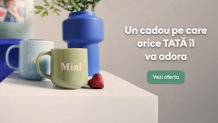 Promovare ofertă de cadou pentru tați, sugerând o idee de cadou apreciată pentru ocazii speciale precum Ziua Tatălui sau aniversări.