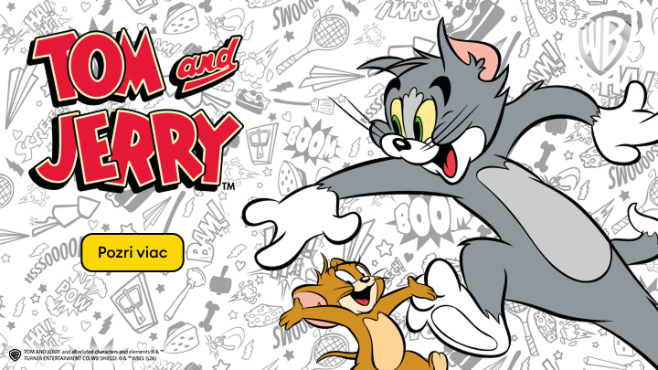 Tom a Jerry prenasledujú jeden druhého vo svojich zábavných a dobrodružných príhodách. Klasická kreslená rozprávka plná humorných scén a nečakaných zvratov. Kliknite na „Pozri viac“ pre ďalšie informácie o postavách a príbehoch.