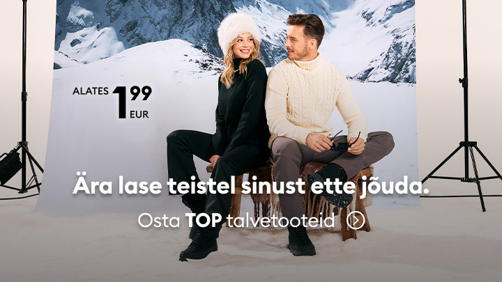 Ära lase teistel sinust ette jõuda. Talvetooted alates 1,99 eurost. Osta TOP talvetooted.
