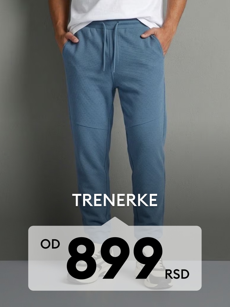 Muške trenerke za svakodnevno nošenje i opušten stil po promotivnoj ceni.