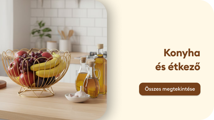 Konyhai és étkezői termékek kategóriája, terítékek és tálalási kiegészítők bemutatása az otthoni étkezésekhez.