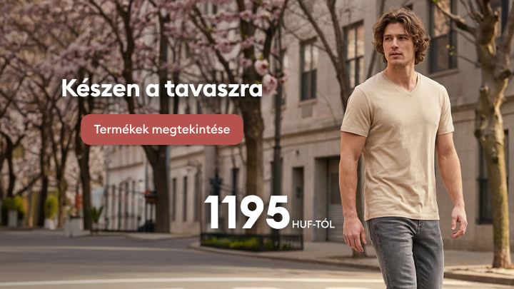 Tavaszi kollekciót népszerűsítő promóció, amely a felhasználót a termékek megtekintésére és vásárlására ösztönzi, kedvező belépő árral.