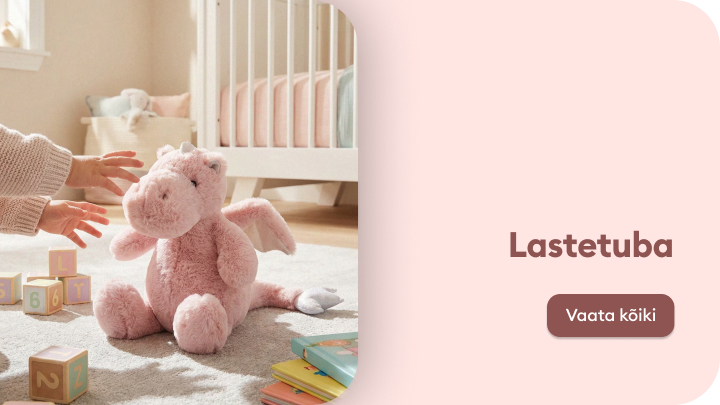 Kutsub tutvuma lastetoa sisustuse ja mänguasjade valikuga, rõhutades turvalist ja hubast keskkonda imikule või väikelapsele.