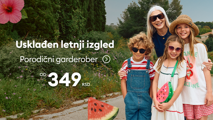 Promocija usklađenih letnjih kombinacija za porodicu, sa ciljem inspiracije za porodični garderober i isticanja povoljne ponude.