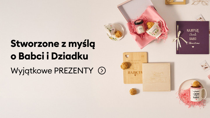 Prezenty stworzone z myślą o Babci i Dziadku. Kliknij, aby odkryć wyjątkowe propozycje podarunków, które sprawią radość bliskim seniorom. Idealne na różne okazje, w tym Dzień Babci i Dziadka.