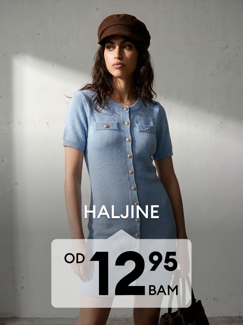 Promocija ženskih haljina po cijeni od 12,95 BAM.