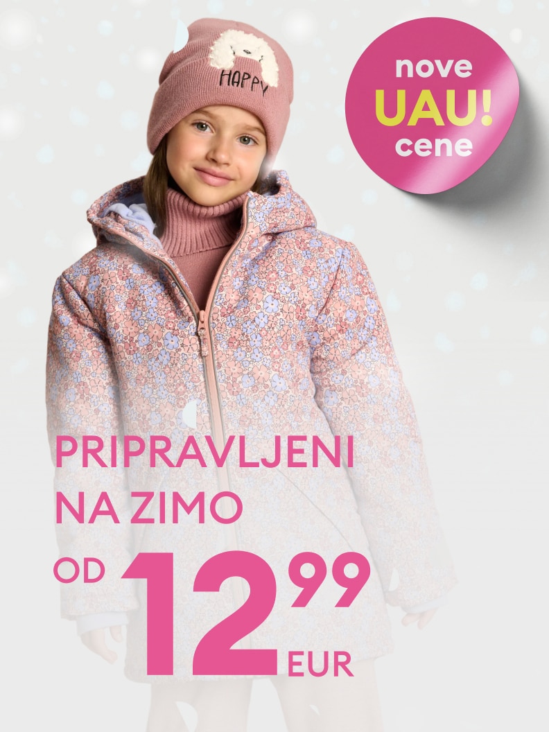 Pripravljeni na zimo! Otroška oblačila na voljo po ugodni ceni od 12,99 EUR. Posebna ponudba z oznako 