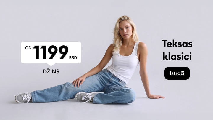 Promocija ženskih teksas farmerki klasičnog kroja po sniženoj ceni u prodavnici Reserved