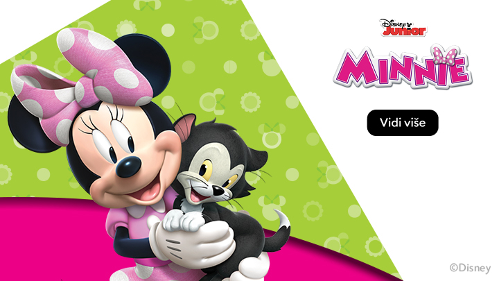 ALT: Stitch, simpatični vanzemaljac iz animiranog filma "Lilo & Stitch", pojavljuje se na slici u blizini tropskog mora i palminog lišća. Tu je i poziv na akciju "Vidi više" za istraživanje ovog omiljenog Disney klasika.