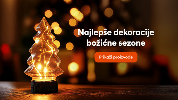 Najlepše dekoracije za božićnu sezonu. Kliknite na dugme "Prikaži proizvode" kako biste pregledali dostupne proizvode za ukrašavanje tokom praznika.