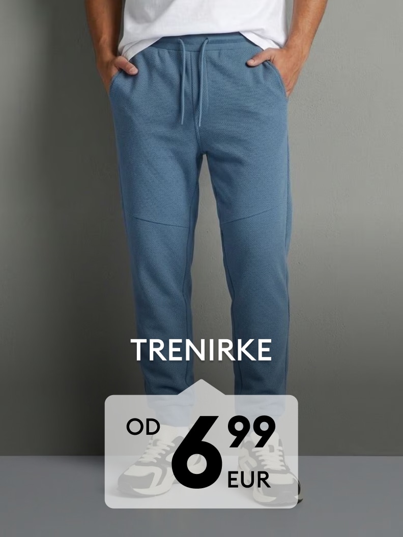 Moške trenirke za udobno vsakodnevno nošenje in športne aktivnosti po ugodni ceni od 6,99 EUR