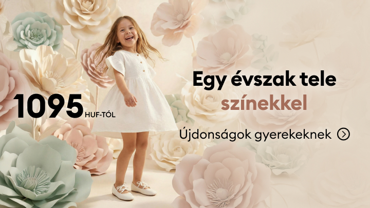 Szezonális gyermekruházati kollekció népszerűsítése, új darabok bemutatása gyerekeknek.